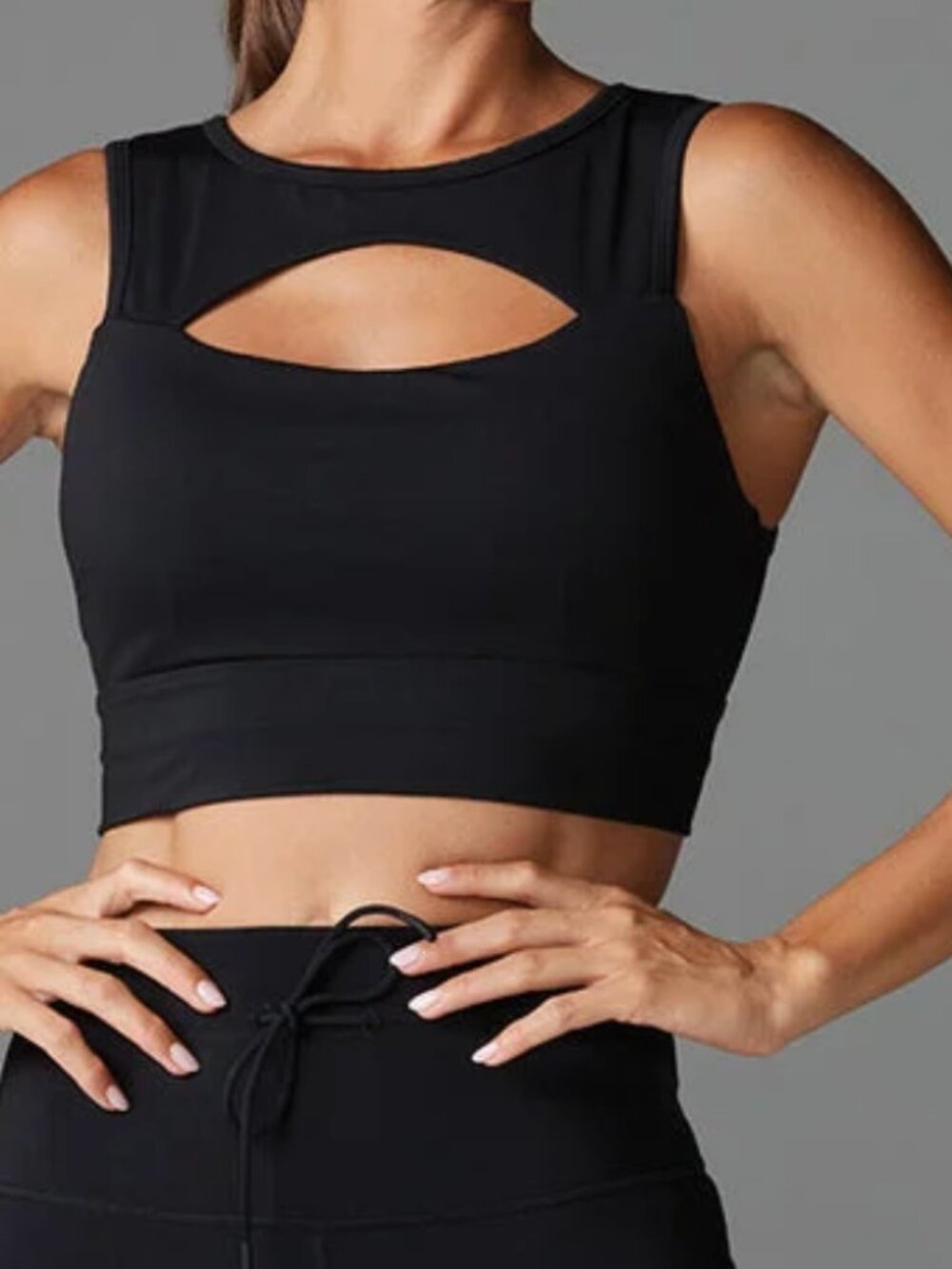 Tavi Alignment Sports Bra Medium Ebony Black NEW